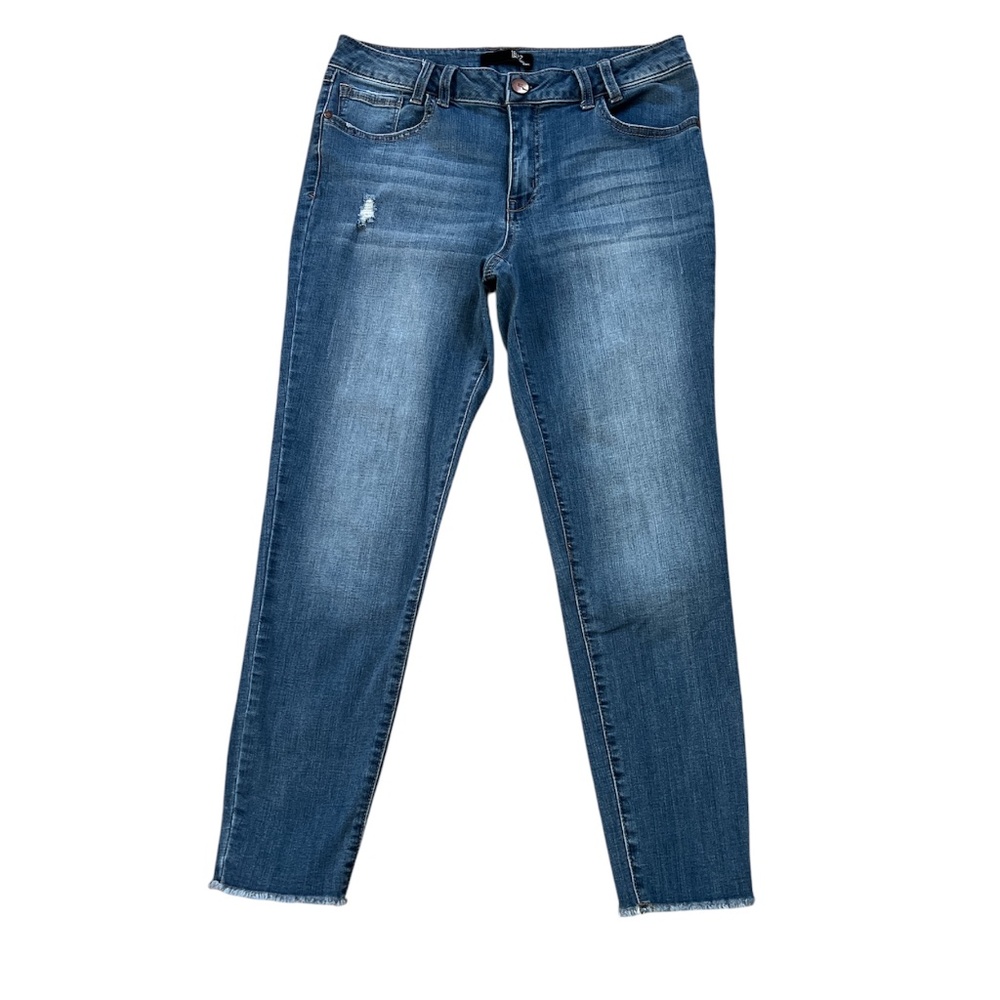 1822 Denim Women's Distressed Raw Hem Skinny Ankle Jeans Size‎ 12